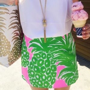 Lilly Pulitzer pineapple print skirt